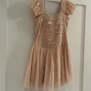 Stella McCartney girls stars party dress. Chiffon/tulle with cotton lining.
